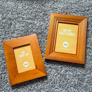 NEW! martha stewart everyday photo frame set, golden tangerine color